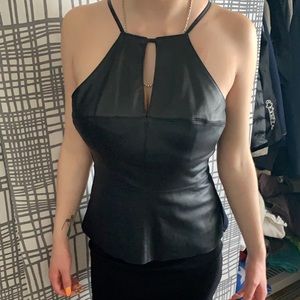 leather top